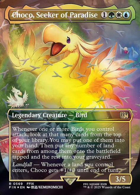 Choco, Seeker of Paradise (FIN) (Chocobo Track Foil) (Borderless) (#569)