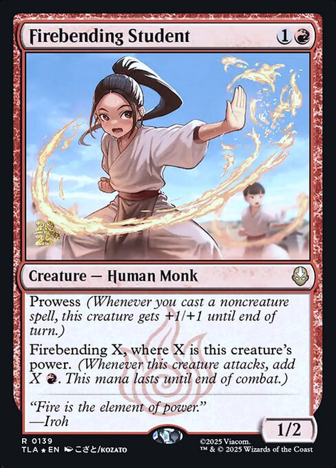 Firebending Student (PTLA) (Foil) (#139s)