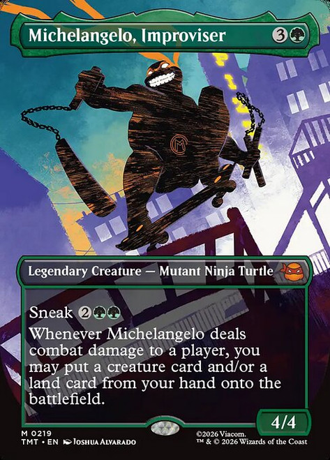 Michelangelo, Improviser (TMT) (Borderless) (#219)