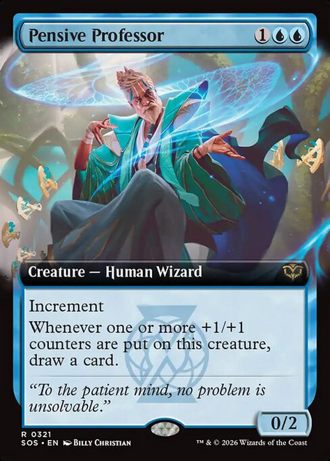 Pensive Professor (SOS) (Foil) (Extended Art) (#321)