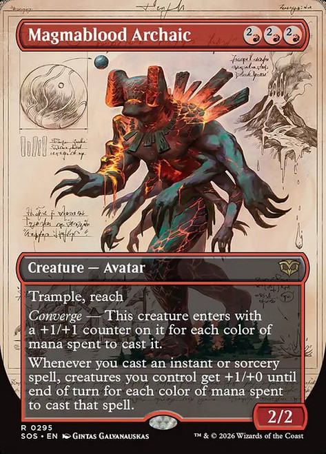 Magmablood Archaic (SOS) (Foil) (Borderless) (#295)