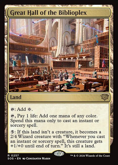 Great Hall of the Biblioplex (SOS) (Foil) (#257)