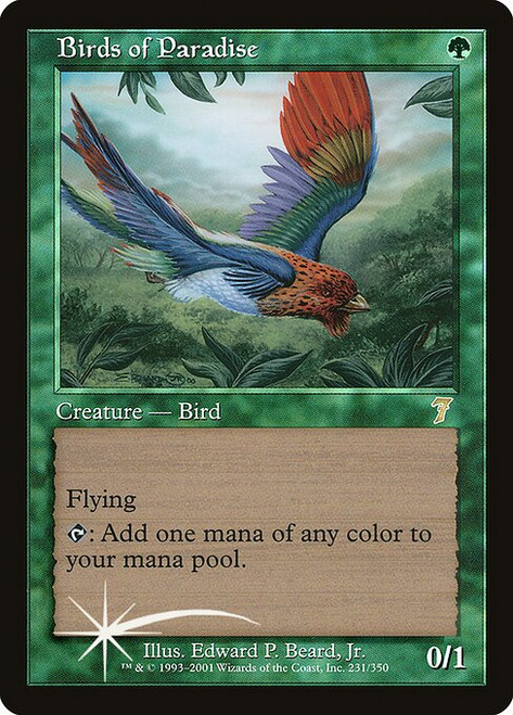 Birds of Paradise (7ED) (Foil) (#231★)