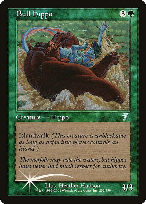 Bull Hippo (7ED) (Foil) (#233★)