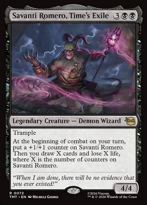 Savanti Romero, Time's Exile (TMT) (Foil) (#72)