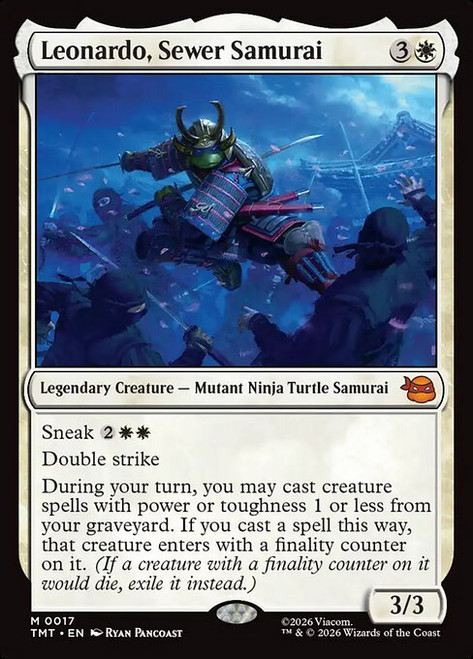 Leonardo, Sewer Samurai (TMT) (Foil) (#17)