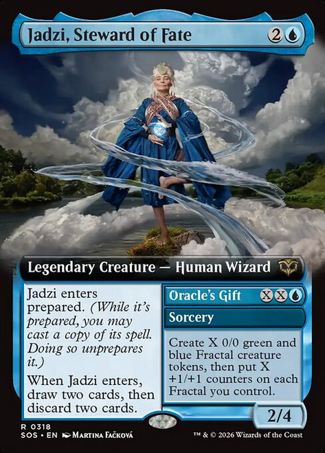 Jadzi, Steward of Fate // Oracle's Gift (SOS) (Extended Art) (#318)
