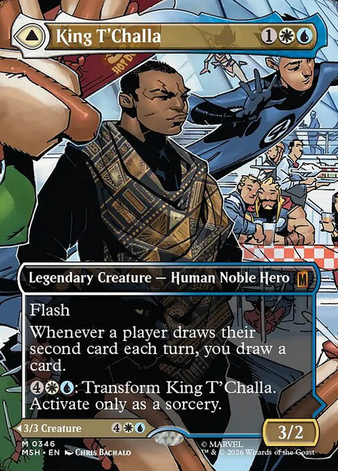 King T'Challa // Black Panther, Hope Enduring (MSH) (Foil) (Borderless) (#346)