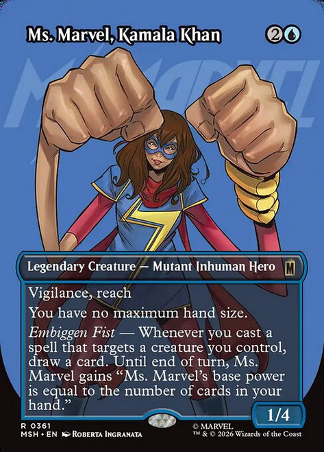 Ms. Marvel, Kamala Khan (MSH) (Foil) (Borderless) (#361)