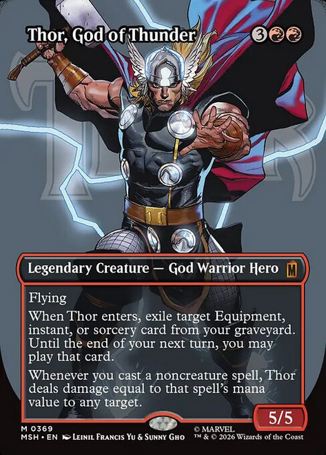 Thor, God of Thunder (MSH) (Borderless) (#369)