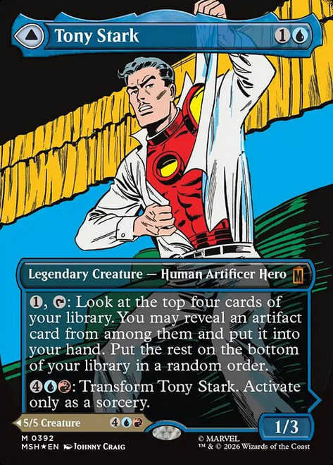 Tony Stark // The Invincible Iron Man (MSH) (Foil) (Borderless) (#392)