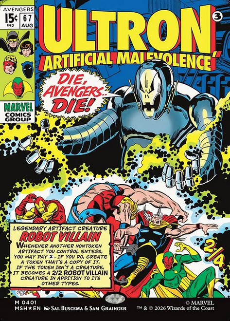 Ultron, Artificial Malevolence (MSH) (Foil) (Borderless) (#401)