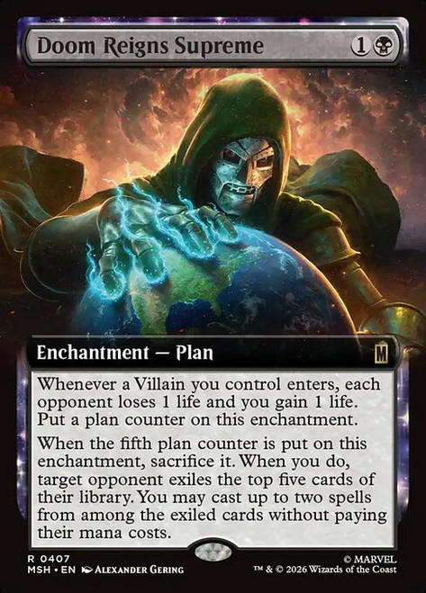 Doom Reigns Supreme (MSH) (Foil) (Extended Art) (#407)