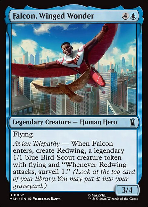 Falcon, Winged Wonder (MSH) (Foil) (#52)