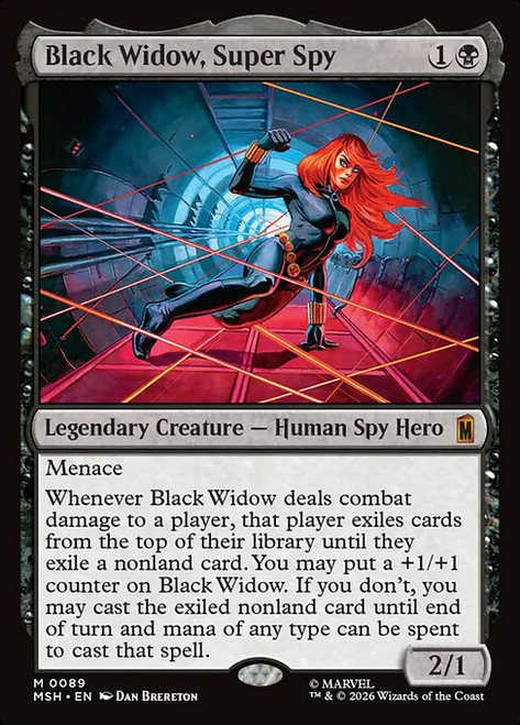 Black Widow, Super Spy (MSH) (Foil) (#89)