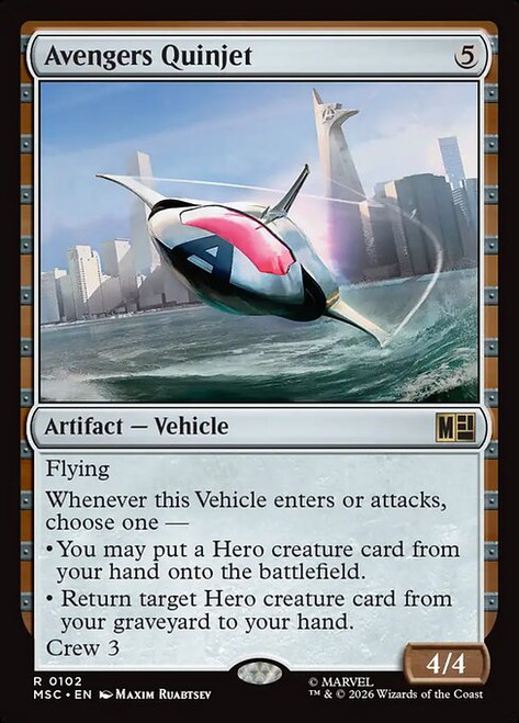 Avengers Quinjet (MSC) (SurgeFoil) (#102)