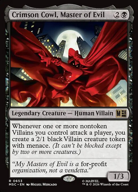 Crimson Cowl, Master of Evil (MSC) (#653)