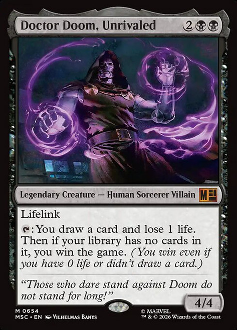 Doctor Doom, Unrivaled (MSC) (#654)