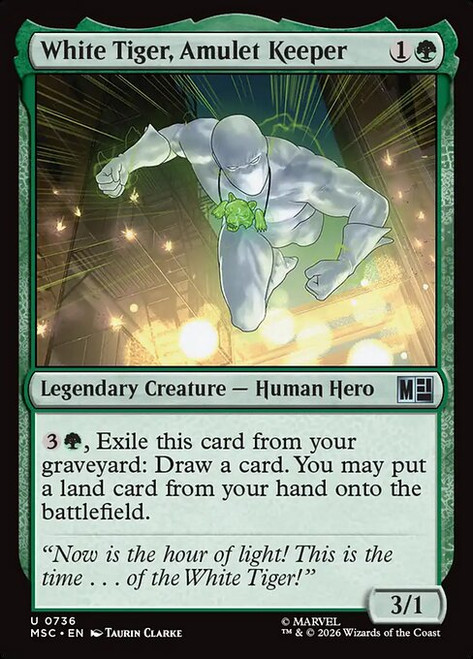 White Tiger, Amulet Keeper (MSC) (Foil) (#736)