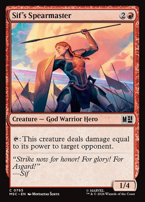 Sif's Spearmaster (MSC) (Foil) (#765)