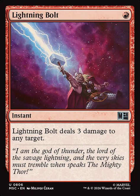 Lightning Bolt (MSC) (Foil) (#806)