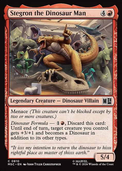 Stegron the Dinosaur Man (MSC) (Foil) (#810)