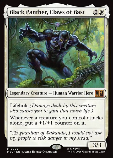 Black Panther, Claws of Bast (MSC) (Foil) (#829)
