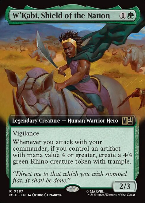 W'Kabi, Shield of the Nation (MSC) (Extended Art) (#387)
