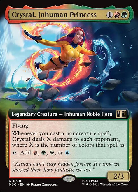 Crystal, Inhuman Princess (MSC) (Extended Art) (#398)