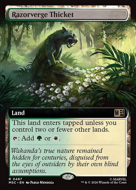 Razorverge Thicket (MSC) (Extended Art) (#487)