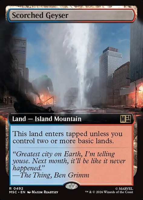 Scorched Geyser (MSC) (Extended Art) (#492)