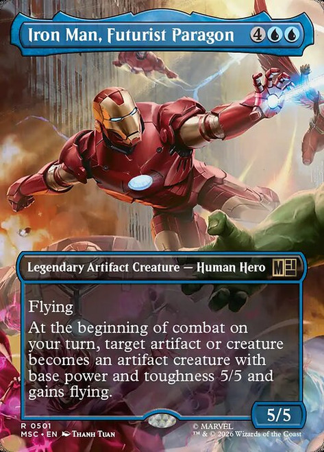 Iron Man, Futurist Paragon (MSC) (Borderless) (#501)