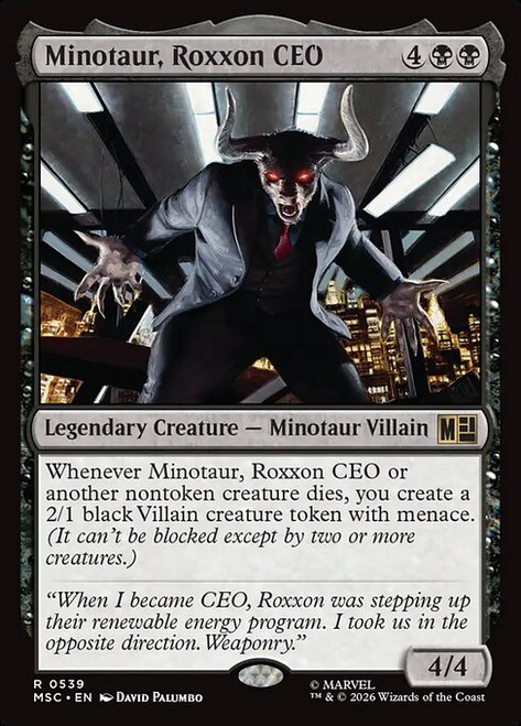 Minotaur, Roxxon CEO (MSC) (#539)