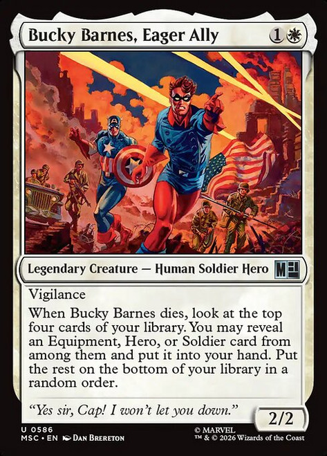 Bucky Barnes, Eager Ally (MSC) (Foil) (#586)
