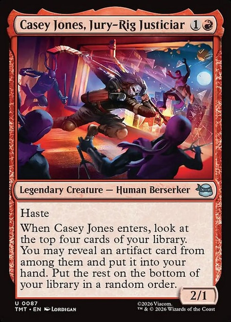 Casey Jones, Jury-Rig Justiciar (TMT) (Foil) (#87)