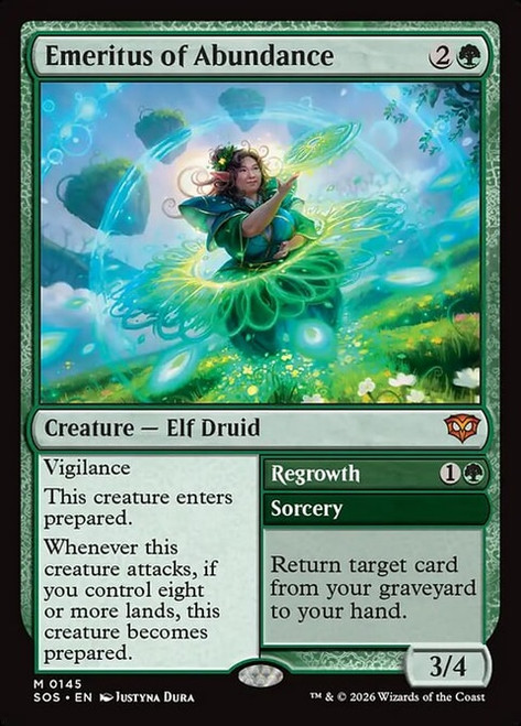 Emeritus of Abundance // Regrowth (SOS) (Foil) (#145)