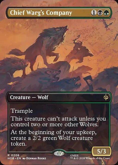 Chief Warg's Company (HOB) (Foil) (#208)