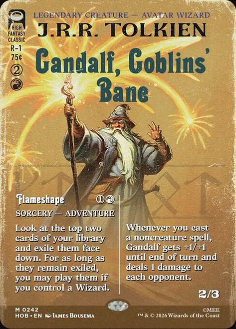 Gandalf, Goblins' Bane // Flameshape (HOB) (Foil) (Showcase) (#242)