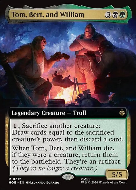 Tom, Bert, and William (HOB) (Foil) (Extended Art) (#312)