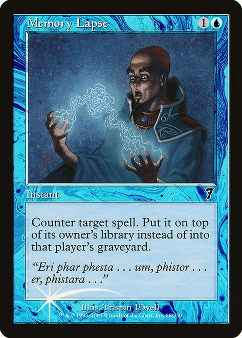 Memory Lapse (7ED) (Foil) (#88★)