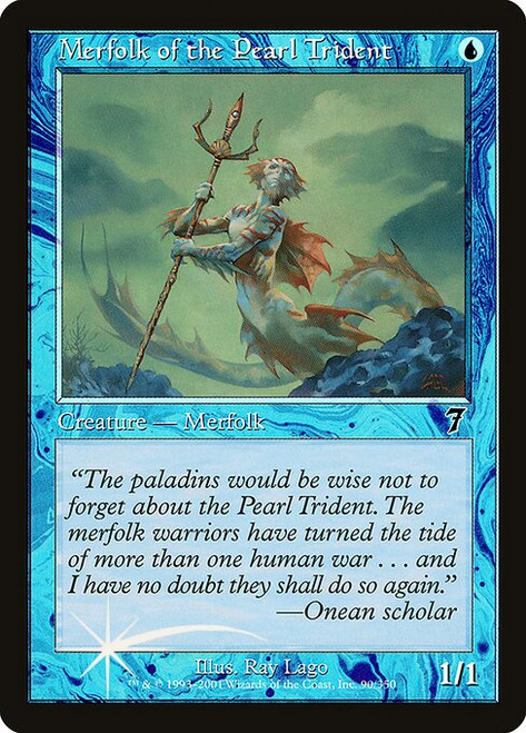 Merfolk of the Pearl Trident (7ED) (Foil) (#90★)