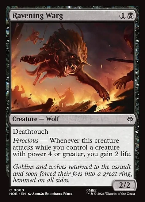 Ravening Warg (HOB) (Foil) (#80)