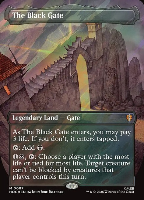 The Black Gate (HOC) (SurgeFoil) (Borderless) (#87)