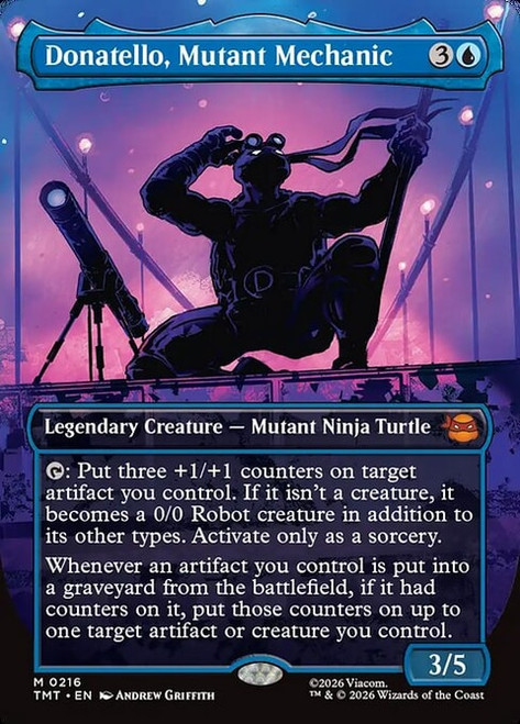 Donatello, Mutant Mechanic (TMT) (Foil) (Borderless) (#216)