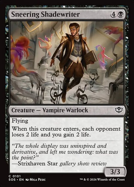 Sneering Shadewriter (SOS) (Foil) (#101)