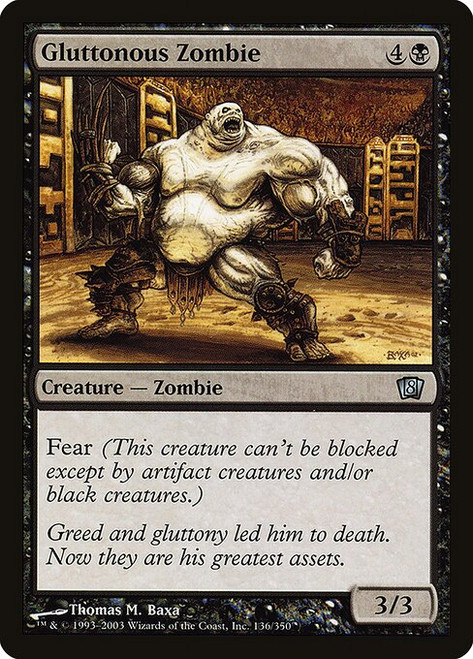 Gluttonous Zombie (8ED) (Foil) (#136★)