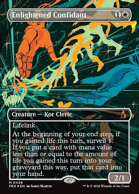 Enlightened Confidant (FRA) (Foil) (Borderless) (#439)