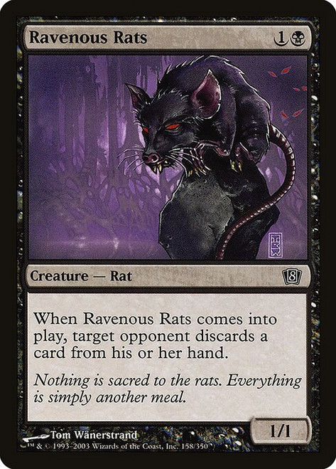 Ravenous Rats (8ED) (Foil) (#158★)