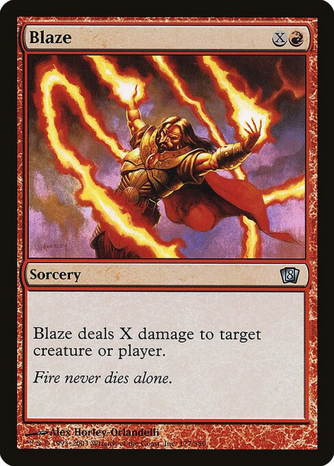 Blaze (8ED) (Foil) (#177★)