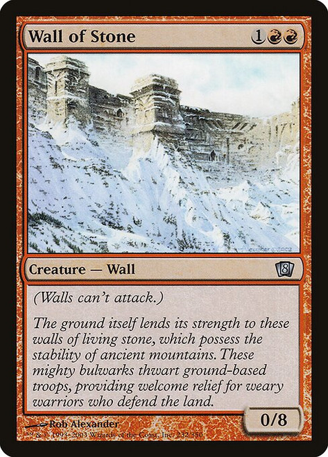 Wall of Stone (8ED) (Foil) (#232★)